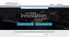 Desktop Screenshot of hearinginnovationexpo.com